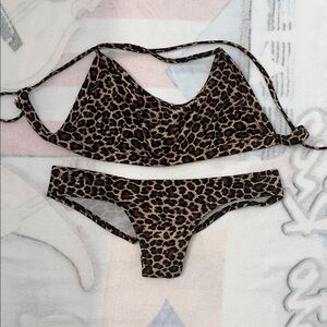 Leopard Print Bikini Set